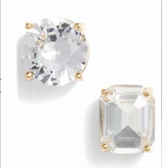 Kate Spade ♠️ - Mismatched Faceted Stud Earrings - Picture 3 of 4